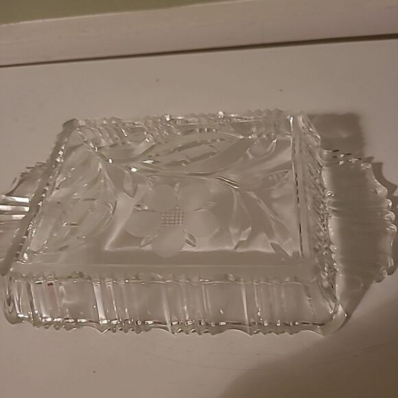 Vintage Cyrstal Relish Tray and Server - Picture 6 of 8